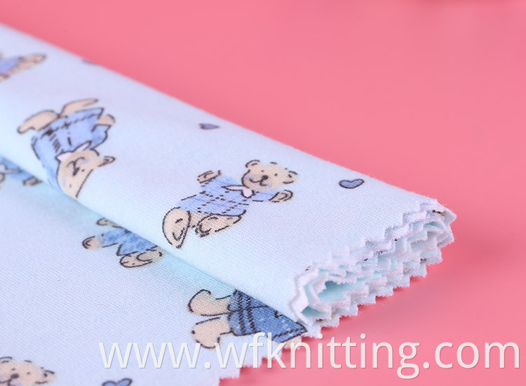 Cute Bear Digital Printed Fabric